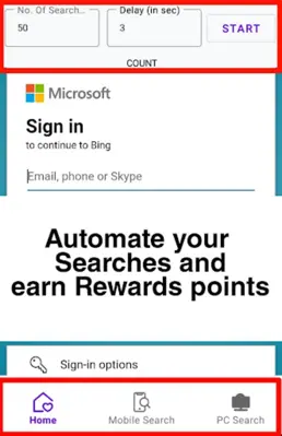 Auto Bing Search android App screenshot 4